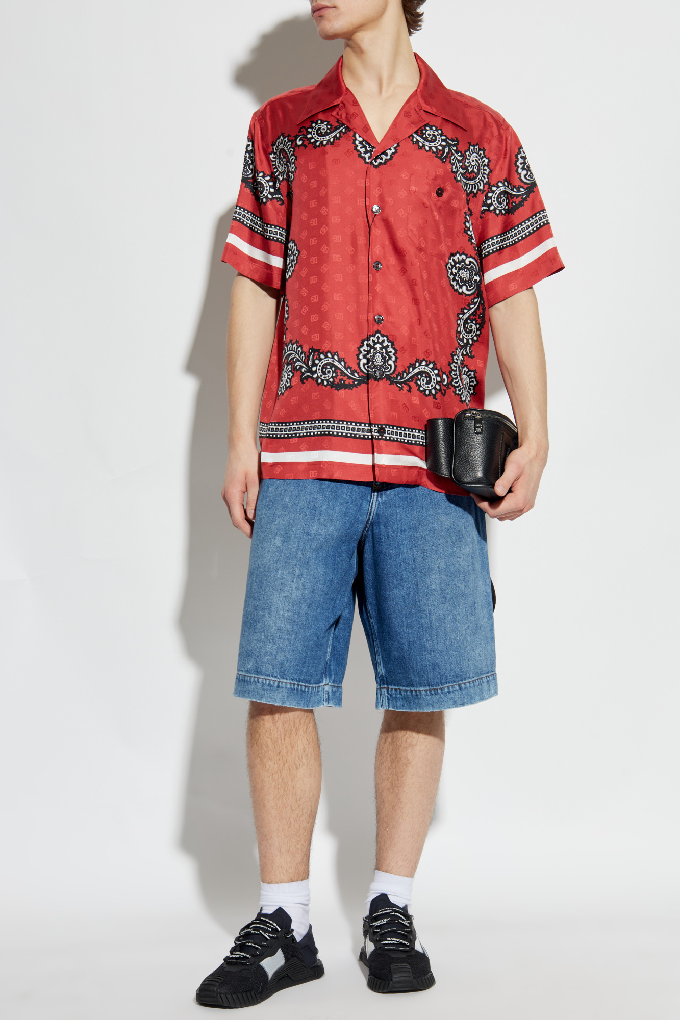 Dolce & Gabbana Silk shirt with pocket | Men's Clothing | Vitkac